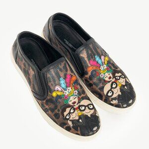 Dolce & Gabbana DG Family Leopard Slip-On Sneakers
